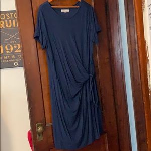 Knot Front Short Sleeve Dress